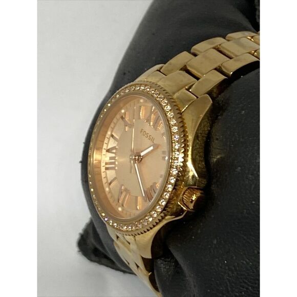 Fossil Cecile AM4578 Women's Stainless Steel Rose Analog Dial Quartz Watch FR93 - Picture 4 of 12